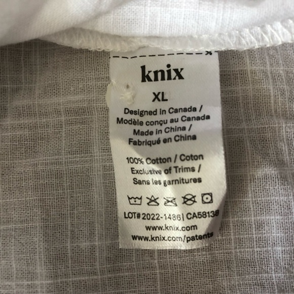 Knix Oversized Beach Coverup Shirt in White Size XL - Picture 11 of 11